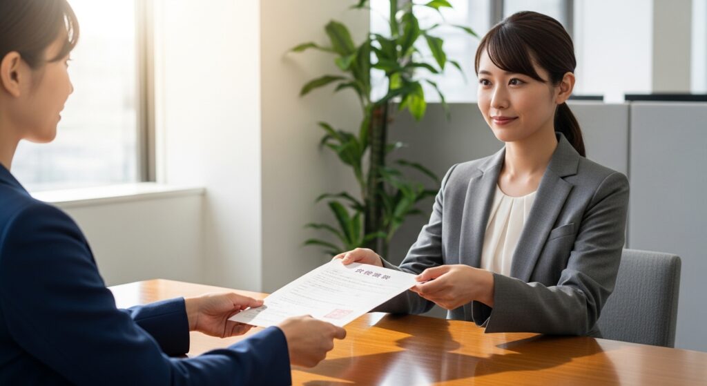 離婚のサポートを受ける女性と支援する女性