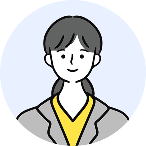 ジャケットを着た女性のイラスト